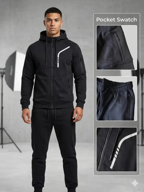 Black 2 Piece Hoodie Set
