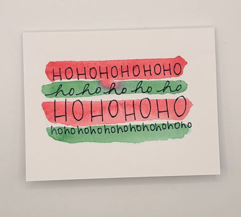 "Ho Ho Ho" Holiday Card