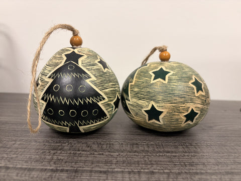 Pine Tree Forest Carved Ornament